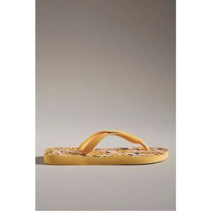 NEW Anthropologie Havaianas Farm Rio Banana Thong Sandals Flip Flops Size 9 10